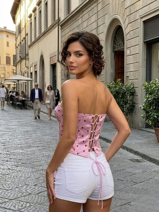 Top corset à pois — vue 2