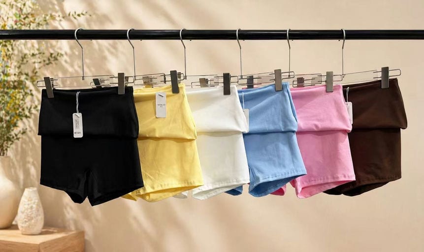 Short Stretch – Taille Haute Froncée — vue 2
