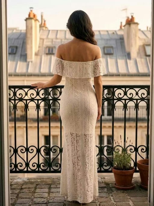 Robe Dentelle Bardot — vue 2